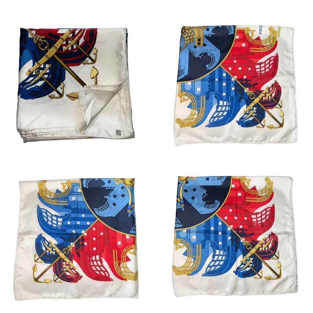 Hermès Hermes Vintage Proues 90cm Square Silk Scarf - Picture 15 of 16